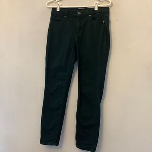 Calvin Klein deep green skinny ankle jeans Size 6